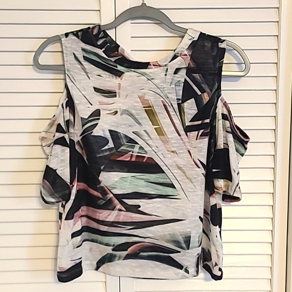 Graphic print crop top